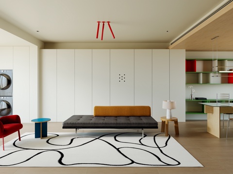 多巴胺客餐厅 × 沙发组合 × 餐厅su模型