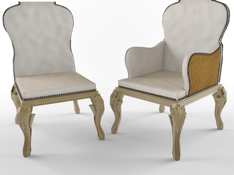 北欧休闲椅  布椅  书椅 单椅 餐椅su模型