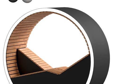  公园长椅 户外椅 公用椅3d模型 