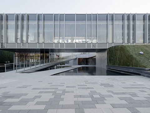 社区文化中心 党群中心 图书馆文化馆su模型