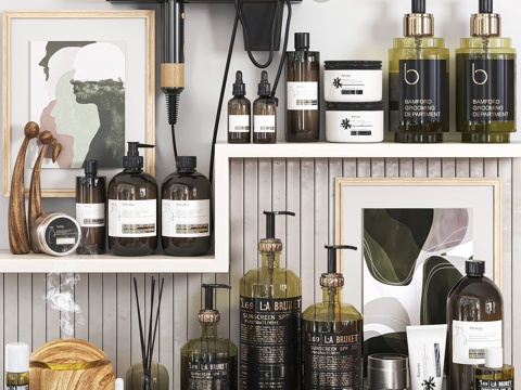  浴室配件 洗漱用品3d模型 