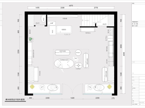 郴州服装店施工图cadcad施工图