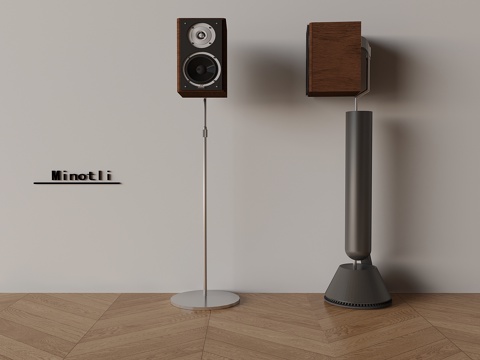 支架音响低音炮 影音设备su模型