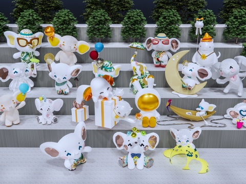 大象雕塑 景观雕塑 商业雕塑 动物雕塑su模型