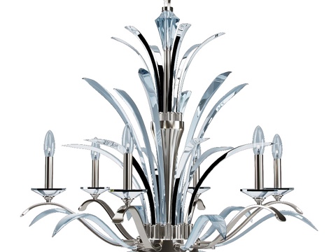 现代吊灯 水晶吊灯 创意吊灯 客厅卧室吊灯su模型