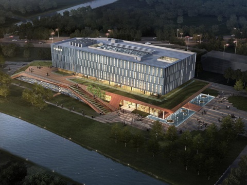 图书馆档案馆 文化中心办公楼su模型