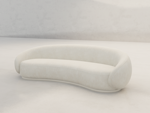 双人布艺沙发su模型