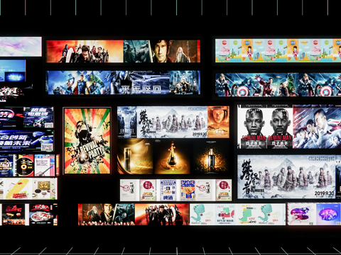 现代广告牌 指示牌 理发广告牌 广告导示牌su模型