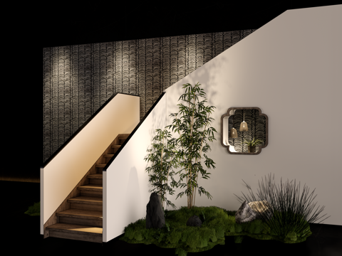 楼梯 楼梯踏步su模型