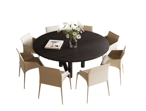 现代餐桌椅su模型