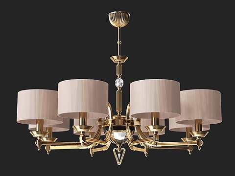 现代吊灯  简约吊灯  创意吊灯  金属吊灯su模型