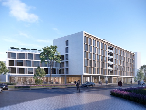 多层酒店建筑su模型