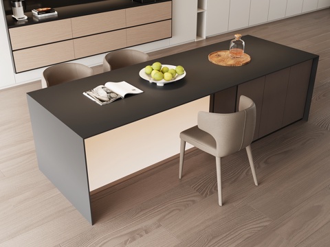 现代餐桌椅su模型