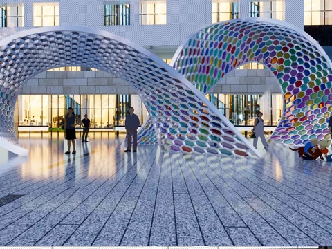 现代其他景观构筑 景观装置su模型