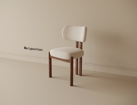 现代单椅 餐椅 书椅su模型