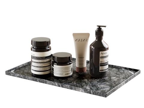 现代洗护用品 洗涤用品 浴室用品 卫生间用品su模型