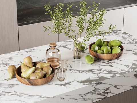 现代水果水杯su模型