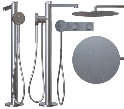  现代淋浴花洒3d模型 