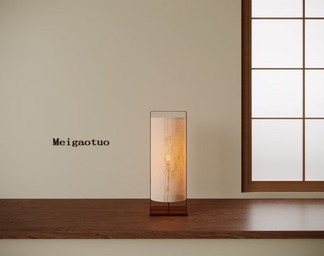 新中式台灯su模型