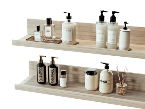  现代洗涤日用化妆品3d模型 