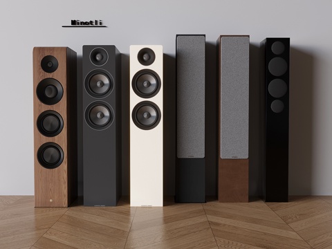 落地音响低音炮 影音设备su模型