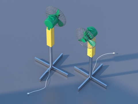  电扇 风扇 落地扇3d模型 