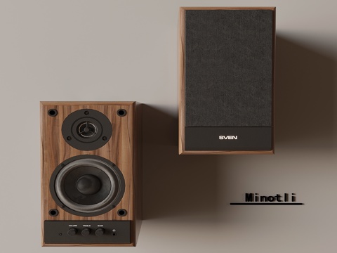 现代音响低音炮 影音设备su模型