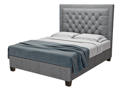  现代担单人床 单人床3d模型 