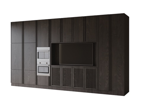 现代餐边柜su模型