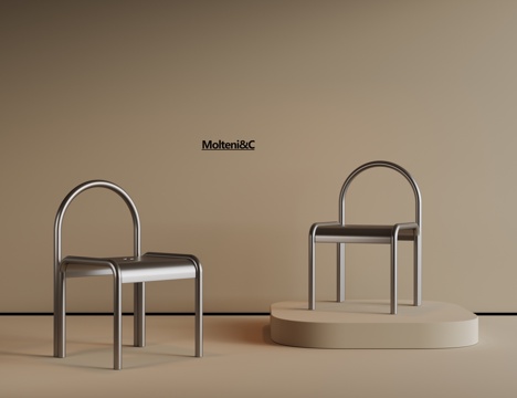 现代餐椅 中古椅子 餐桌椅 书桌椅 布艺椅子 写字椅su模型