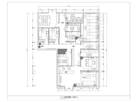 4个美容院空间平面方案 SPA美容会所 皮肤管理中心设计 医cad施工图