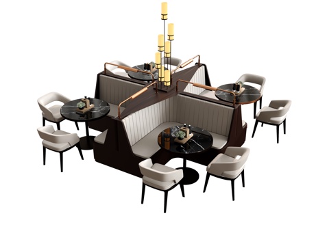 卡坐沙发餐桌椅   餐椅沙发椅吊灯   餐桌餐具扶手沙发su模型