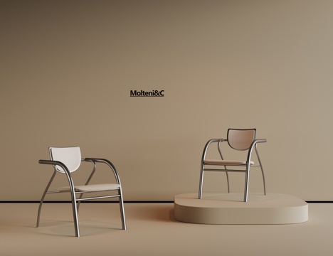 现代餐椅 中古椅子 餐桌椅 书桌椅 布艺椅子 写字椅su模型