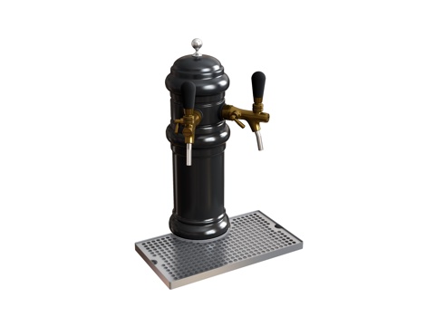 水龙头热水器   精酿酒桶su模型