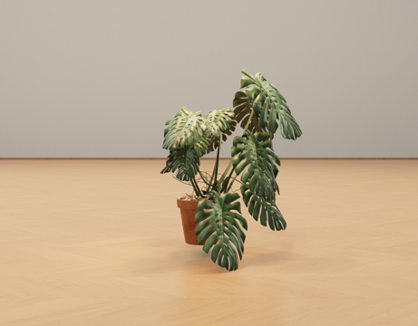 花盆绿植su模型