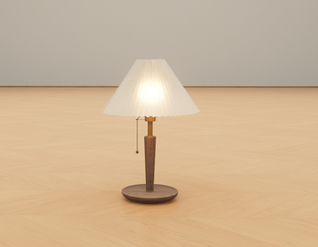 木质台灯su模型