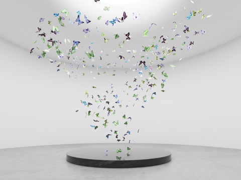 蝴蝶 蝴蝶飞舞 蝴蝶标本 蝴蝶装饰 蝴蝶装置su模型