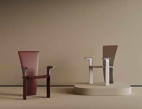 现代餐椅 中古椅子 餐桌椅 书桌椅 布艺椅子 写字椅su模型