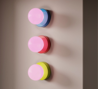 现代多巴胺壁灯su模型