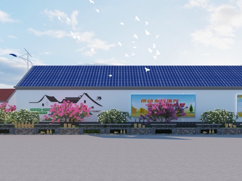  百千工程新农村3d模型 