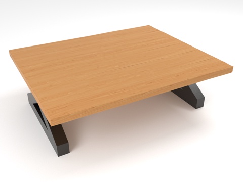  茶几 实木茶几 现代茶几 简约茶几 低矮茶几3d模型 