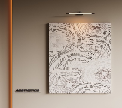 现代极简挂画 侘寂中古风挂画 奶油风装饰画 意式挂画 黑白灰su模型