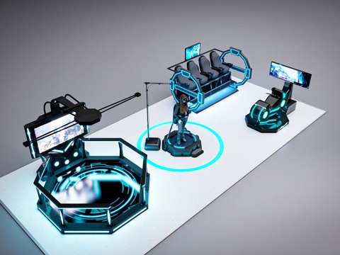  学校VR设备3d模型 