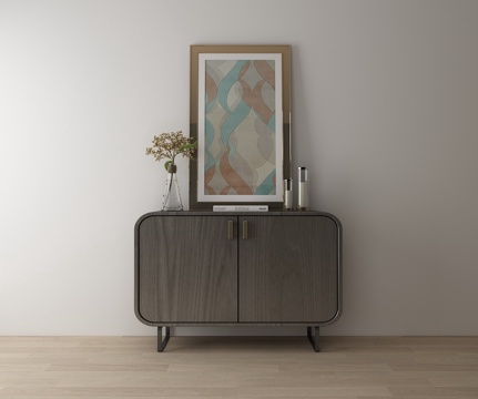  北欧现代 玄关柜 餐边柜 装饰柜 鞋柜 储物柜 边柜 装3d模型 