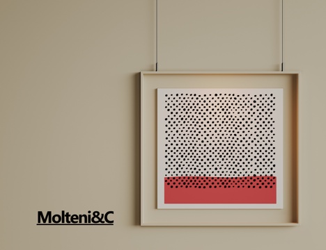 现代极简挂画 侘寂中古风挂画 奶油风装饰画 意式挂画 黑白灰su模型