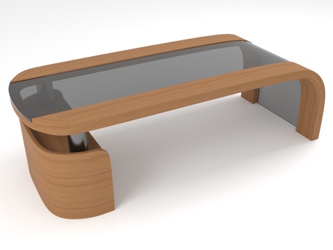  茶几 实木茶几 现代茶几 玻璃面茶几 简约茶几3d模型 