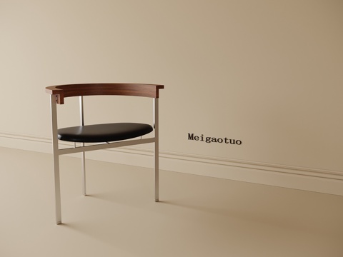 现代单椅 餐椅 休闲椅 书椅su模型