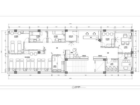  美容院平面方案 美容SPA店皮肤管理中心 医美 护肤中心 美cad施工图 