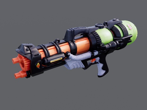 儿童玩具高压水枪su模型