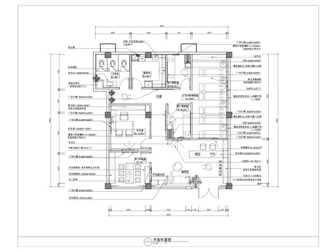  美容院全套施工图平面图 美容SPA店 皮肤管理中心设计 医美cad施工图 